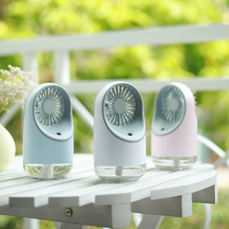 Newest 2000 mAh USB Rechargeable Portable Cooling Humidifier Fan