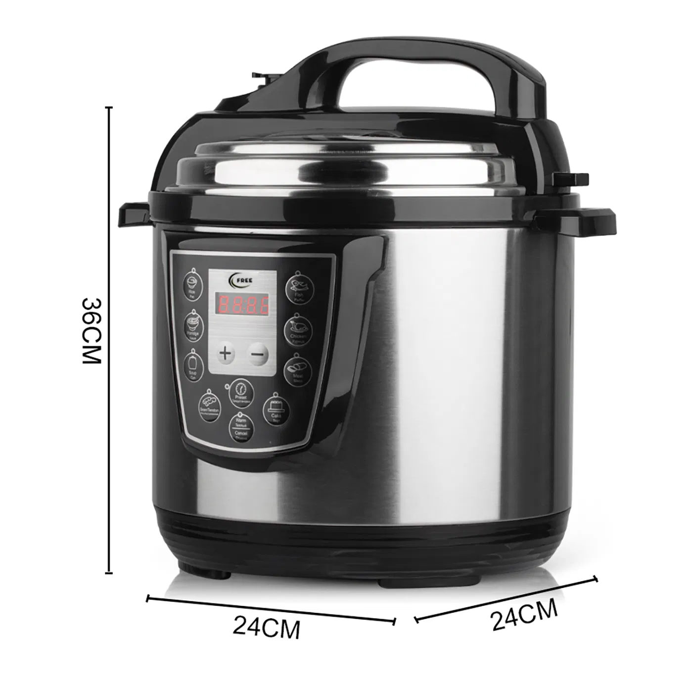 Commercial Multi-Function Silver Crest Stainless Steel Smart Digital Electric Pressure Cookers