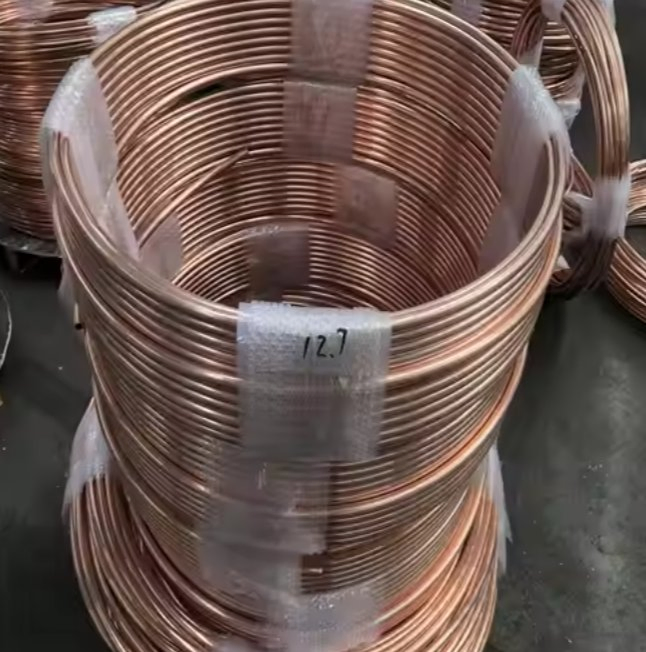 T1/T2/T3/Tp1/Tp2. Tag0.1 Red Pure Pancake Coil Copper Tube/Pipe Anti Hydrogen Embrittlement for Refrigeration Pipeline/Water Pipe/Heat Exchanger