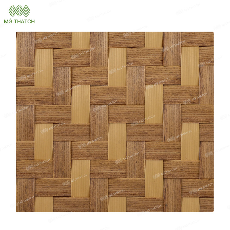 Flame Retardant HDPE Artificial Plastic Bamboo Mats for Ceiling Decoration