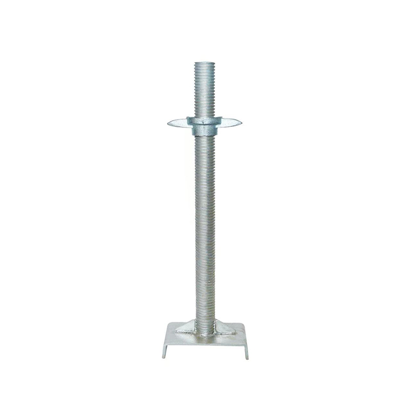 38*600 Q235 Steel Scaffold Adjustable Base Jack for Building Structural Height (BS: EN74)