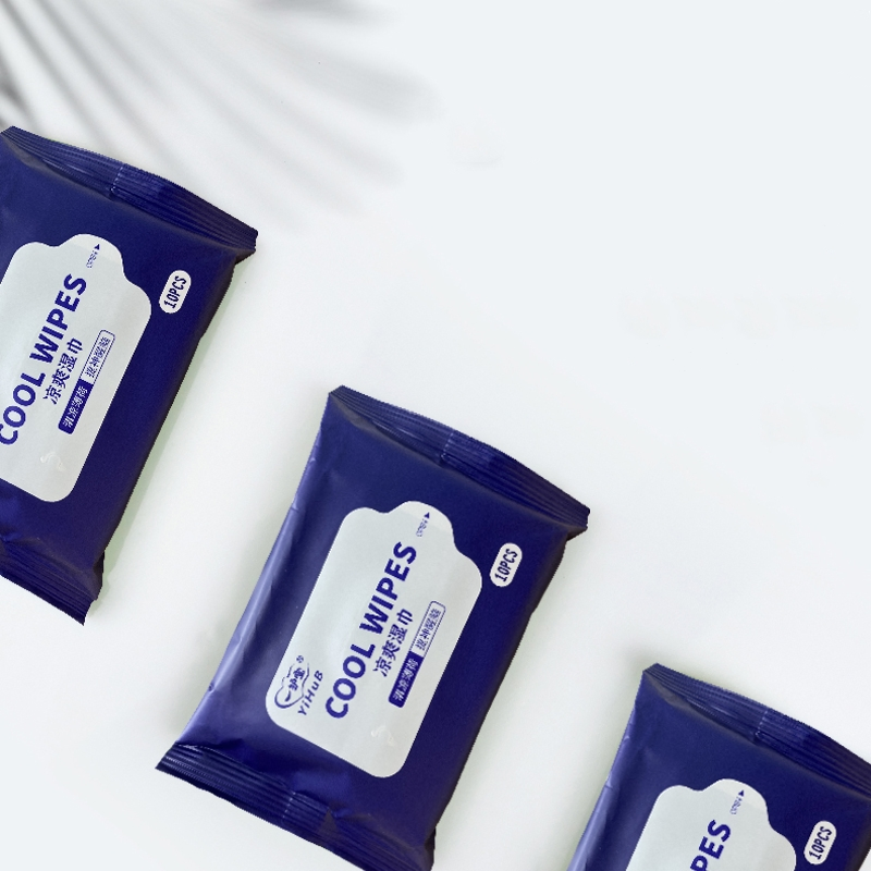 Cool wipes cool down in three seconds Organic non-woven fabric