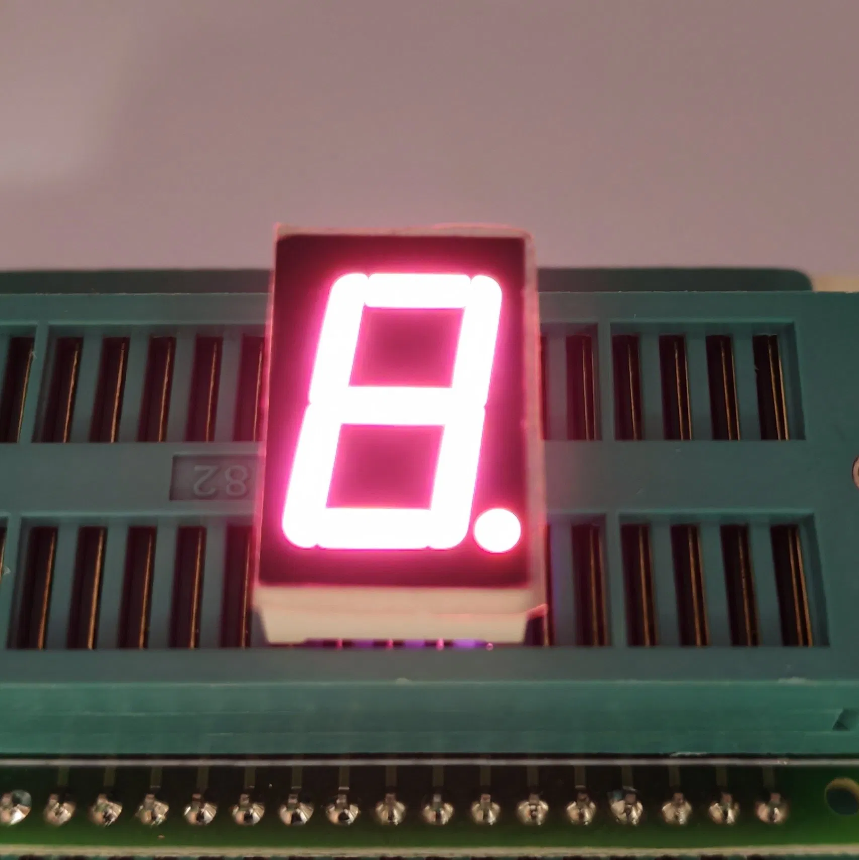 Pink 0.56" Single Digit 7 Segment LED Display for Digital Indicator
