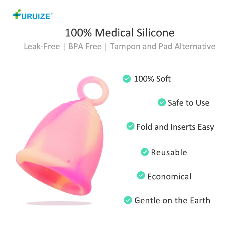 Wholesale 100% Medical Grade Silicone Lady Reusable Menstruation Cup