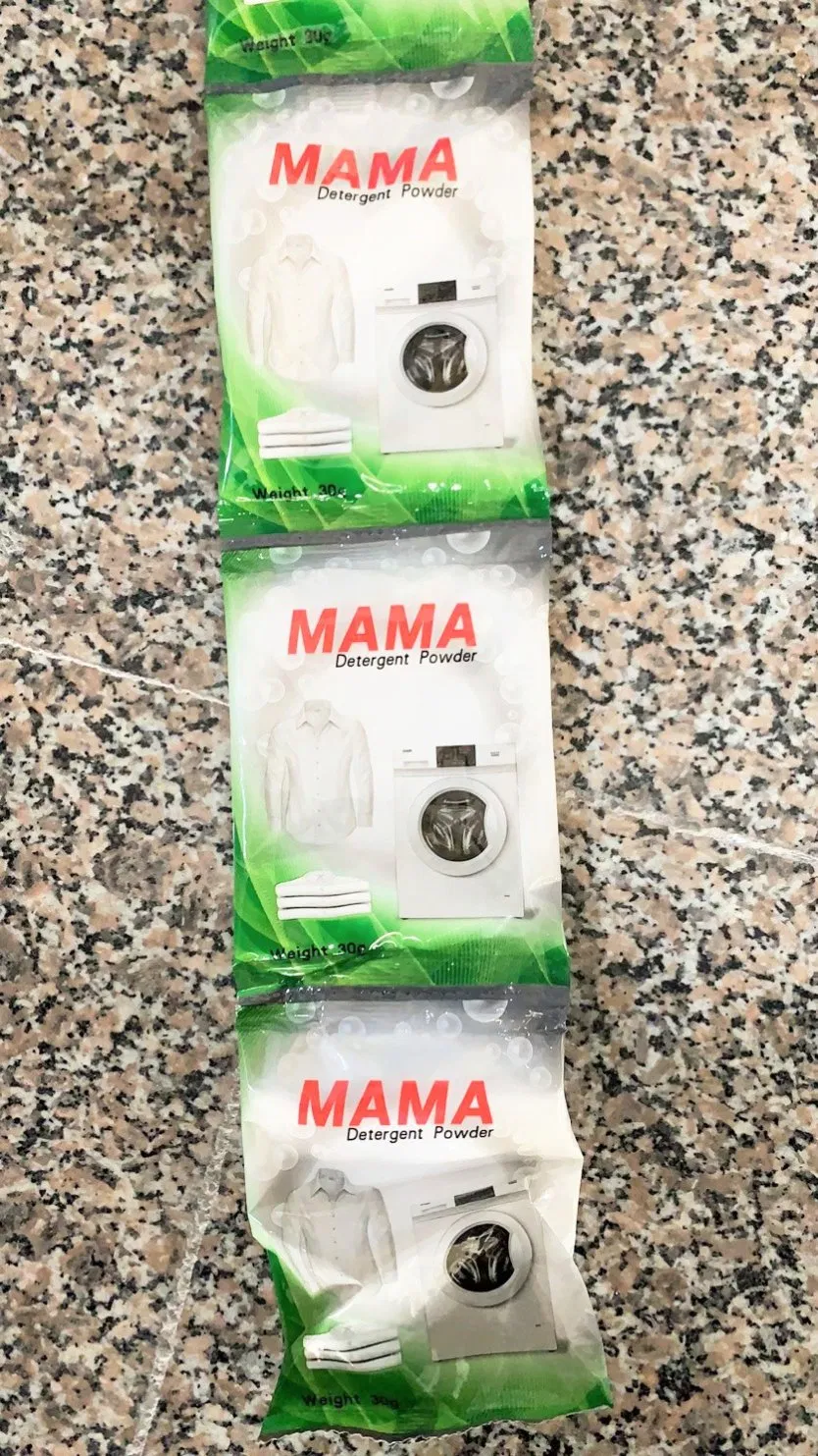 2022 Hot Selling High Foam Washing Powder Laundry Detergent 30g Small Sachet Washing Powder for South Africa