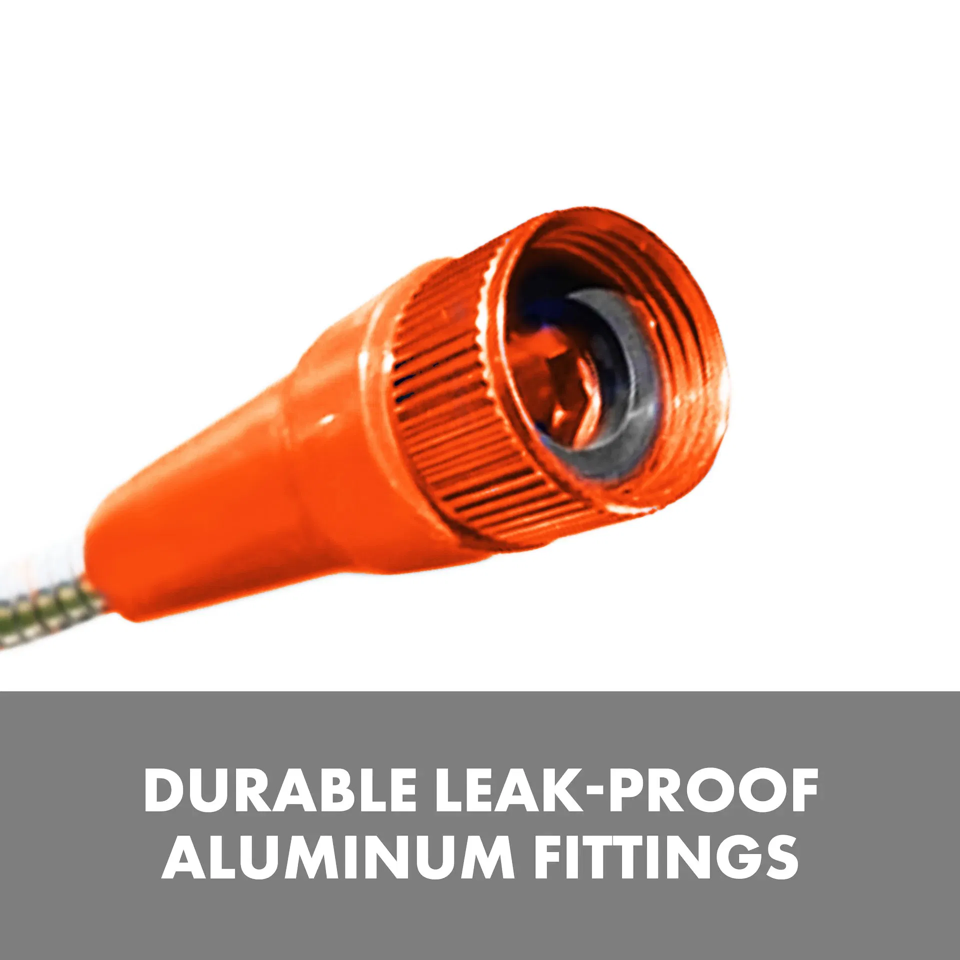 Yardforce Heavy-Duty Puncture Proof Metal Garden Hose 25-Foot 304-Stainless Steel