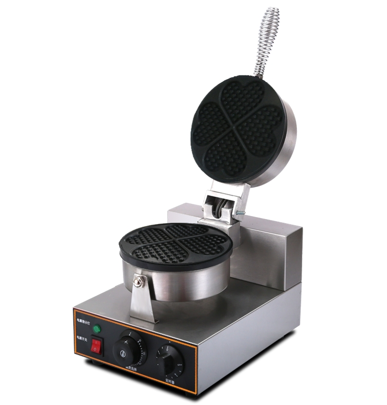 Hf-X5 Five Heart Stainless Steel Electric One Plate Waffle Maker with CE