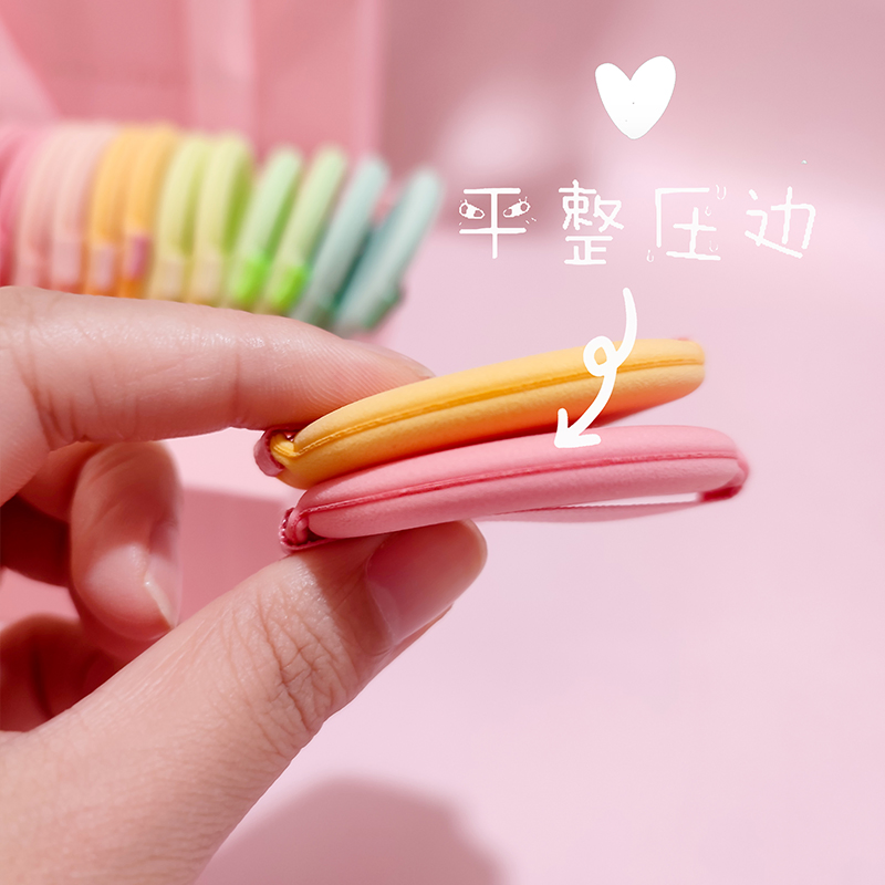 Soft Exquisite Warm Colors Double-Faced Bulk Price Powder Puff High Quality Lightweight Portable Custom Makeup Powder Puff