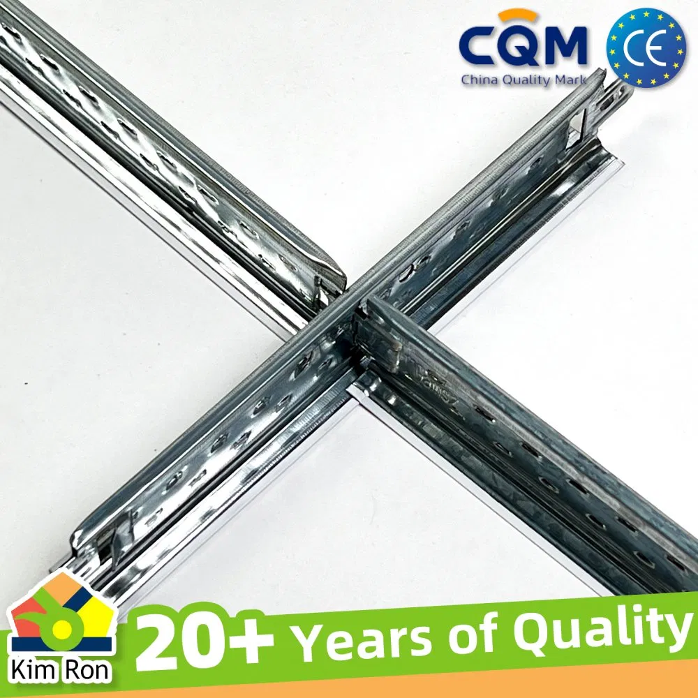 Chinese Hot Sale Custom Main Steel Studs Tracks Gypsum Board Drywall T Bar Modern Beams Light Steel Keel Profile Furring Channel Ceiling Grid Factory