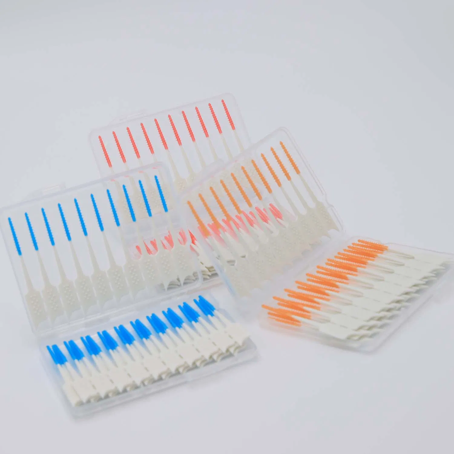 Dental Floss Picks, Dual-Use Interdental Brushes, Soft Silicone Brush Head Toothpicks