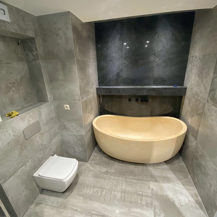 Ванна из мрамора ручной работы, Египетский крем