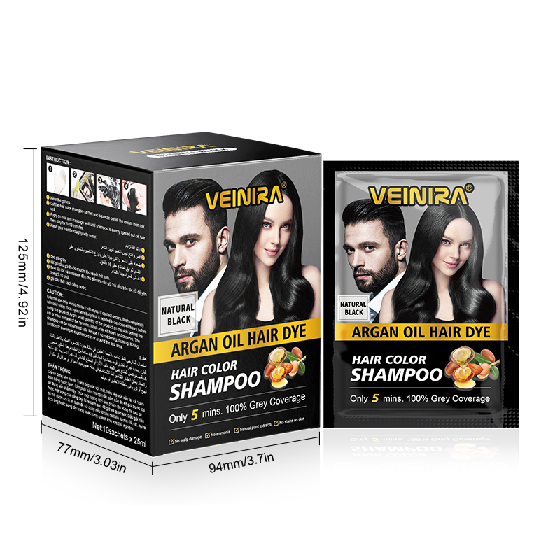 No Ammonia No Stain Skin Hair Color Shampoo Factory Supplier Private Label OEM