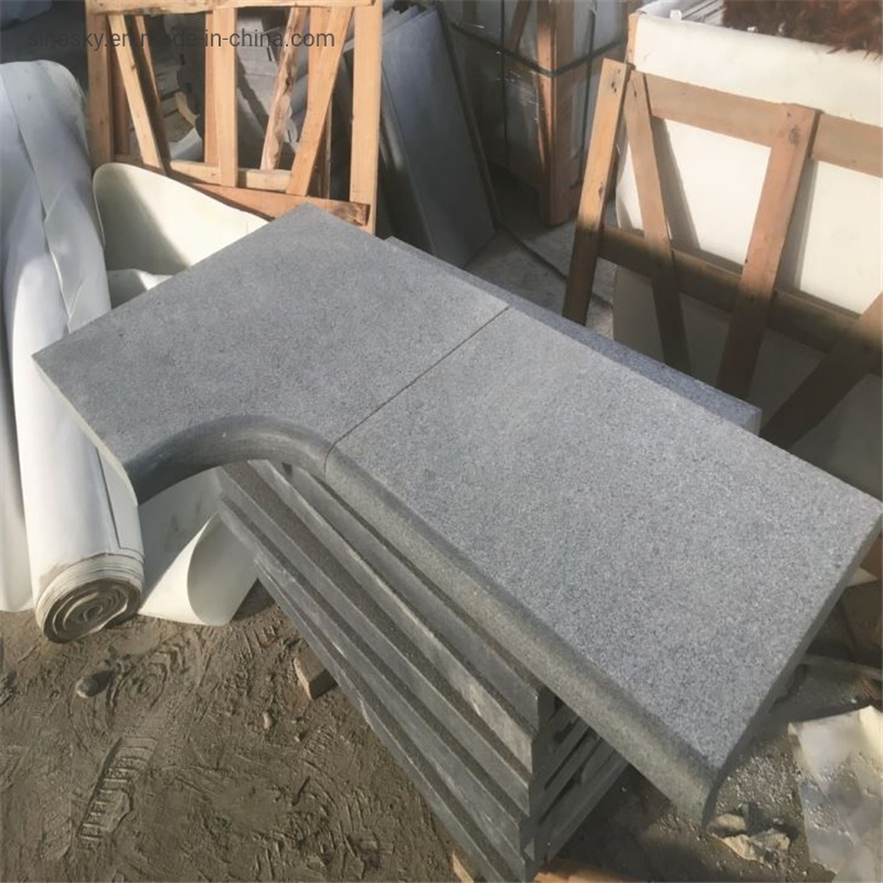 Customized Shape of Granite Stone Coping for Swimming Pool