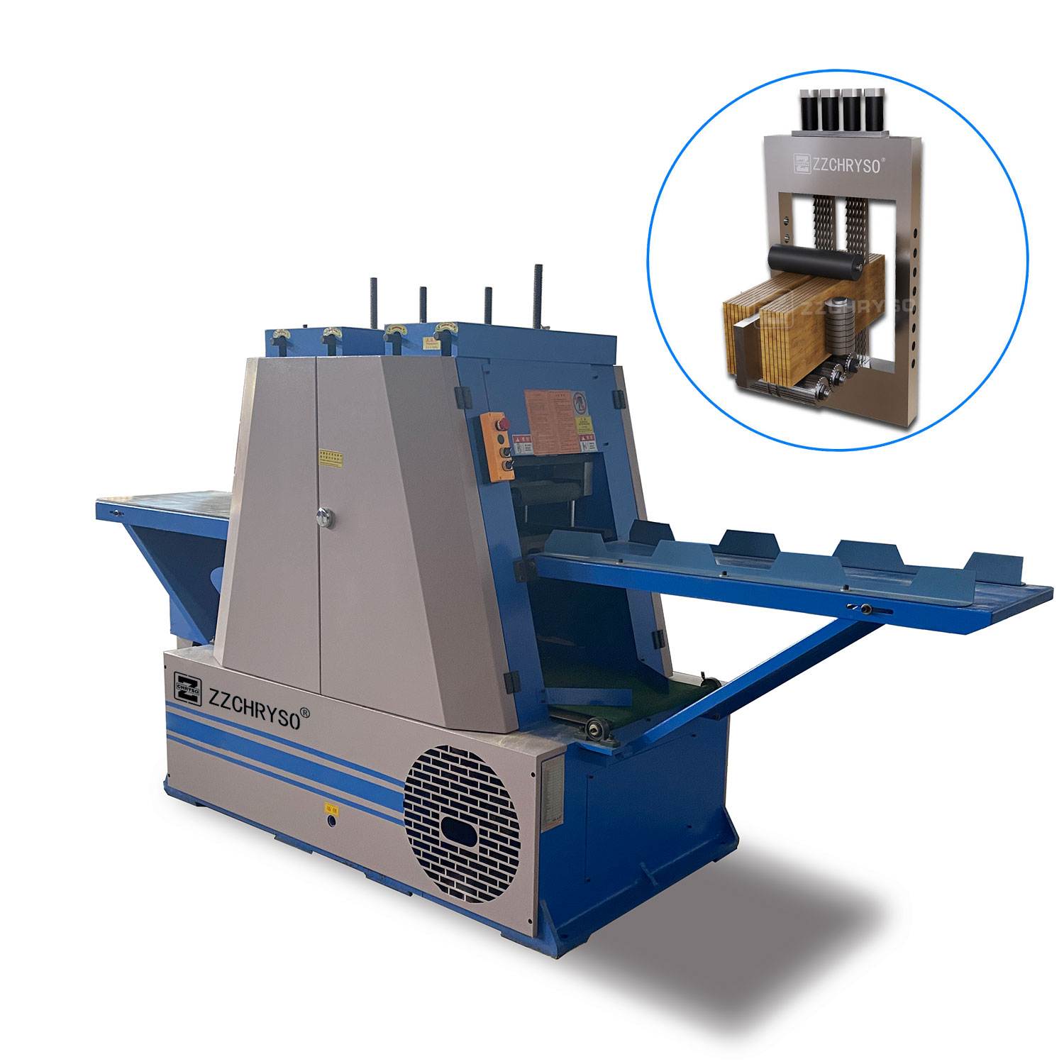 Ленточная пила промышленная многопильная для тонкой доски