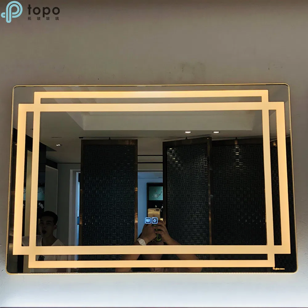 H500mm*700mm 3D LED Light Wall Bathroom Makeup Mirror on Sale (MR-YB1-DJ003)