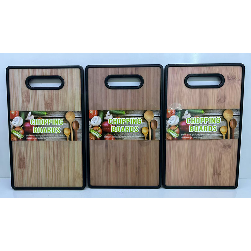 Factory Customized Rectangle Hanging Design Vegetable Chopping Board Meat Party Fruit Board Bamboo Cutting Board with Groove
