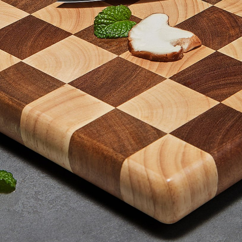 Wooden Home Creative Network Red Checkerboard Kitchen Cutting Board