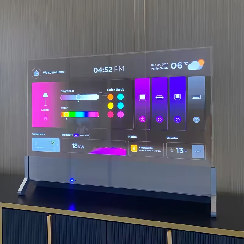 30 55 Inch Desktop Transparent Screen OLED Display TV Monitor for Shopping Mall