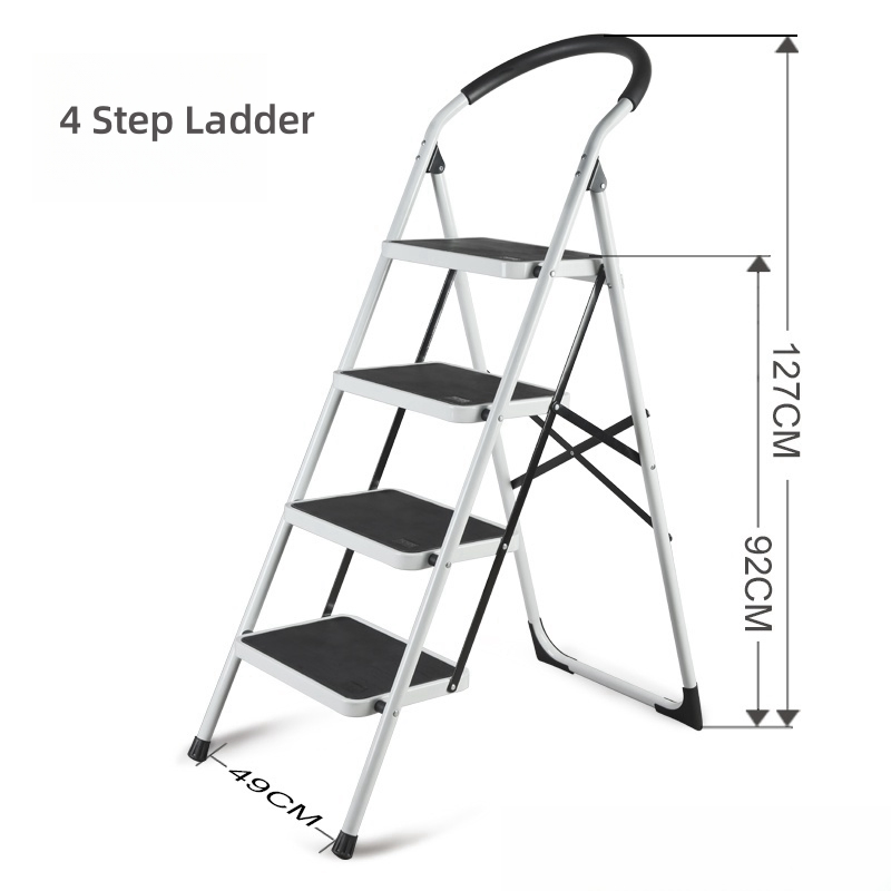 Cheap Price D Shape Lightweight Aluminum Household Ladder Aluminum Ladder Folding Step Ladders