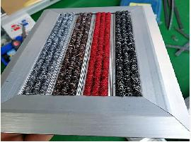 Aluminium Alloy Durable High-Traffic Entrance Dust Removal Modular Door Mat
