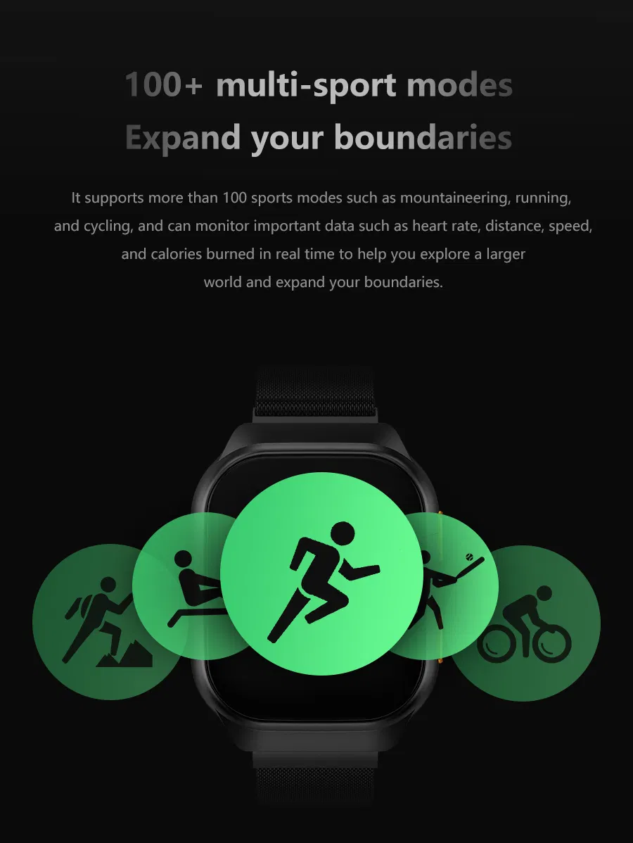 2023 New Fashion Smart Watch for Android Ios with Heart Rate Sport Smart Watches Bracelets IP68 Waterproof Fitness Tracker