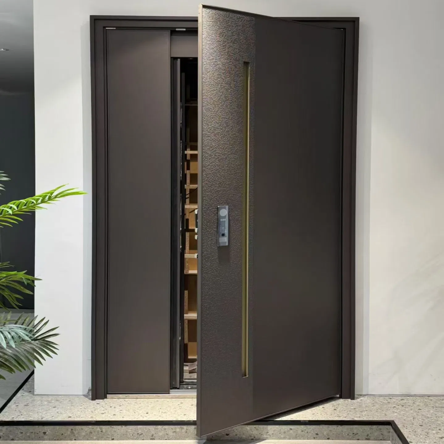 Customized Aluminum Front Entry Aluminum Alloy Villa Entrance Security Door