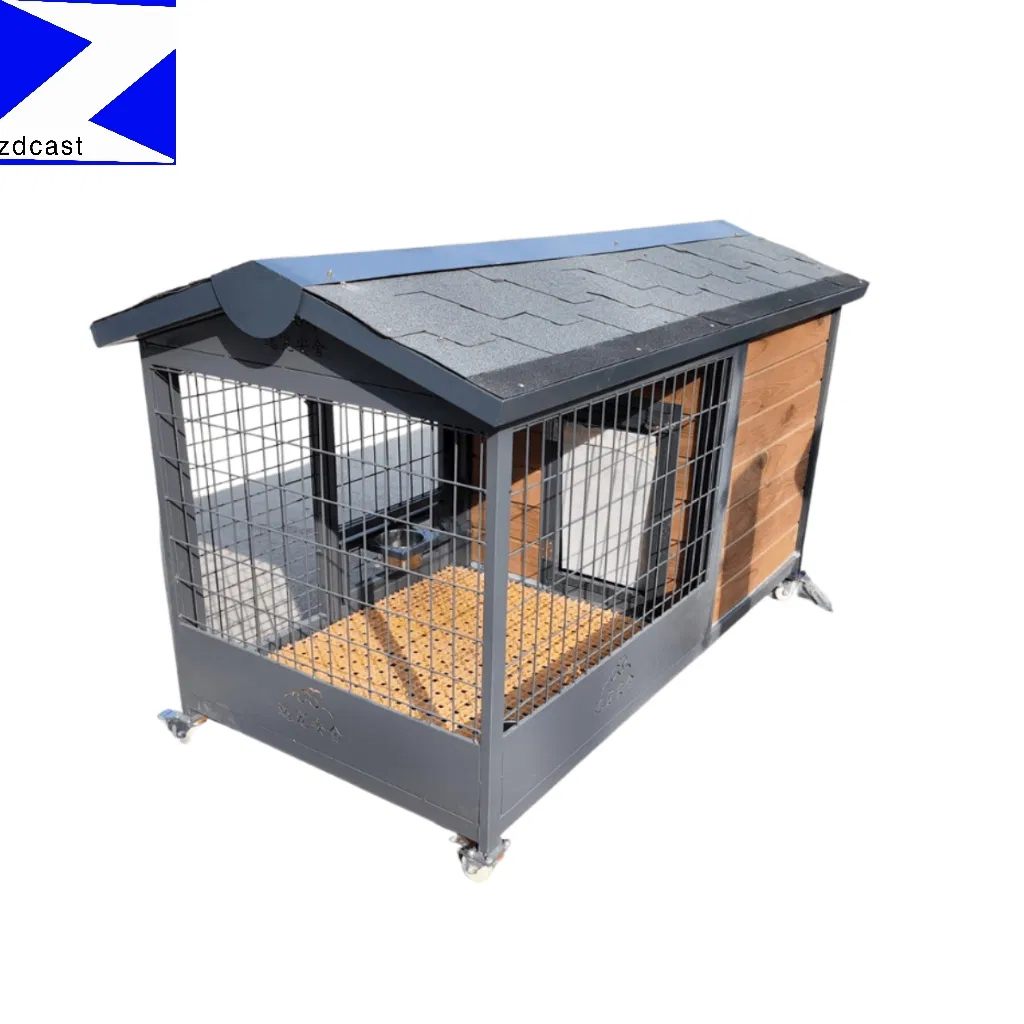 Modern Windproof Dog House with Waterproof Roof and Ventilated Cabin Window