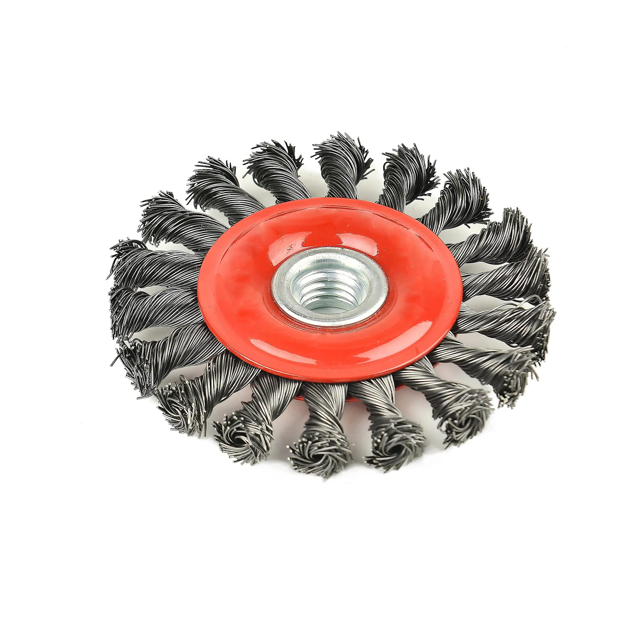 Pack Steel Wire Wheel Brush Knotted Wire Brush 4 Inch for Cleaning Rust