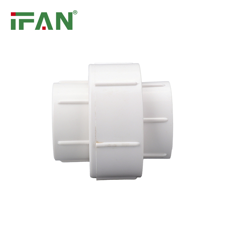 Ifan Good Quality UPVC Fitting BS 4346 1/2"-2" All Plastic Union White UPVC Pipe Fitting