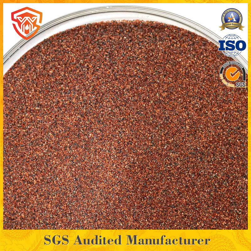 Water Filtration Garnet Sand 0.3-0.6mm Grit Manufacturer