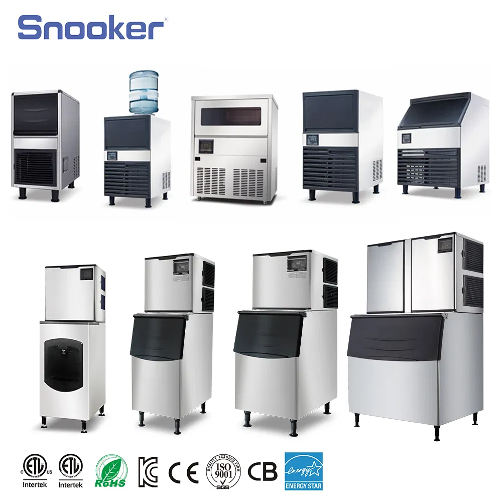 High Quality Snooker 225kg/Day Modern Factory Automatic Commercial Ice Maker Machine for Restaurant