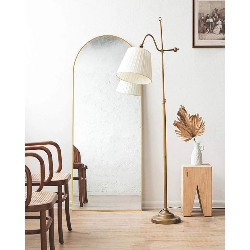 Modern Minimalist Creative Irregular Shaped Metal Frame Decorative Wall Mirror Full Length Dressing Wall Hanging Mirror