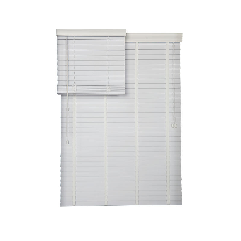 Indoor-Decoration 2" Hot Sale PVC Fauxwood Corded Window Blinds Dining Room Office