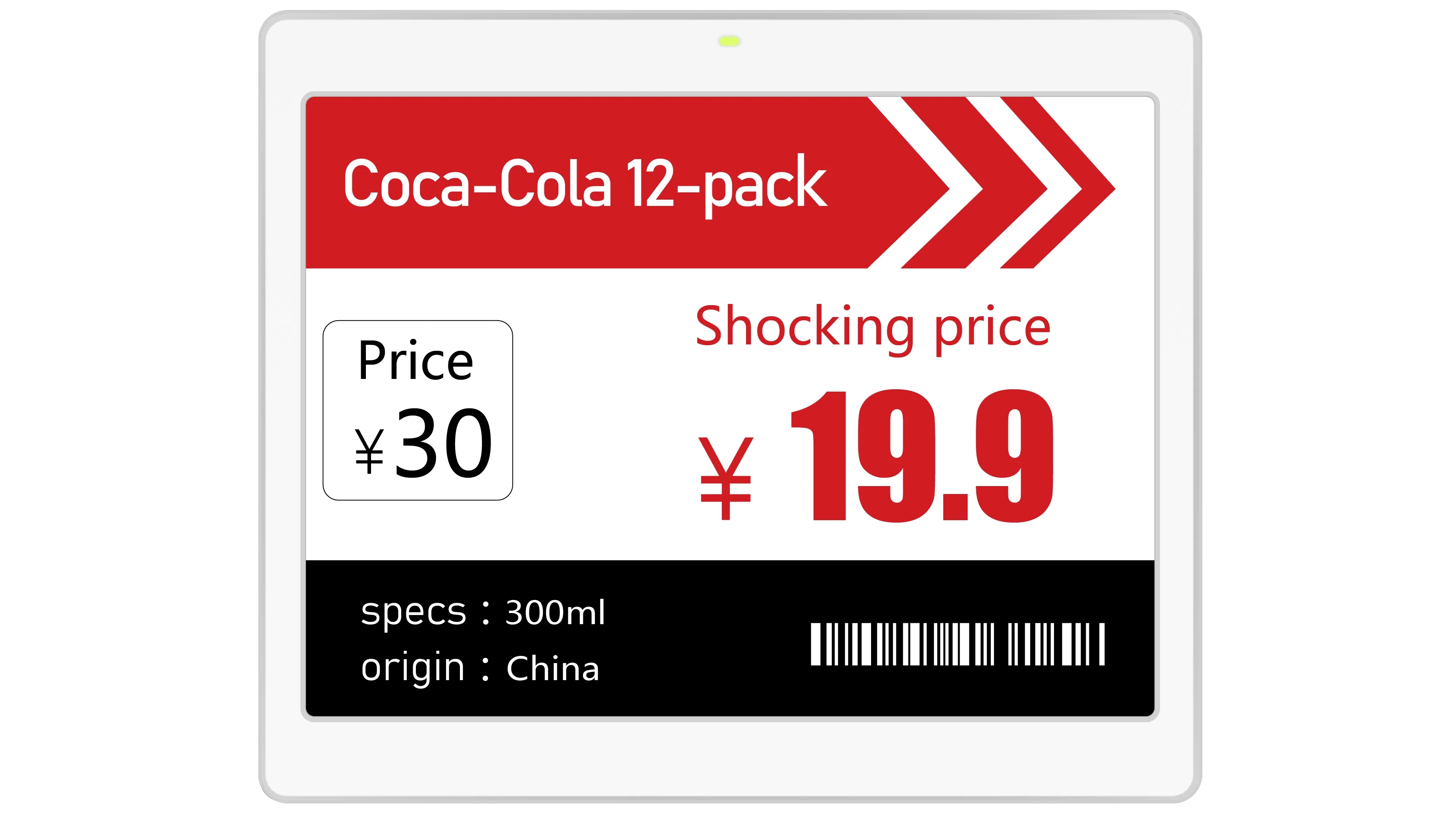 5.83 Inch Dual-Color Digital Price Tag with E-Paper Technology Tag