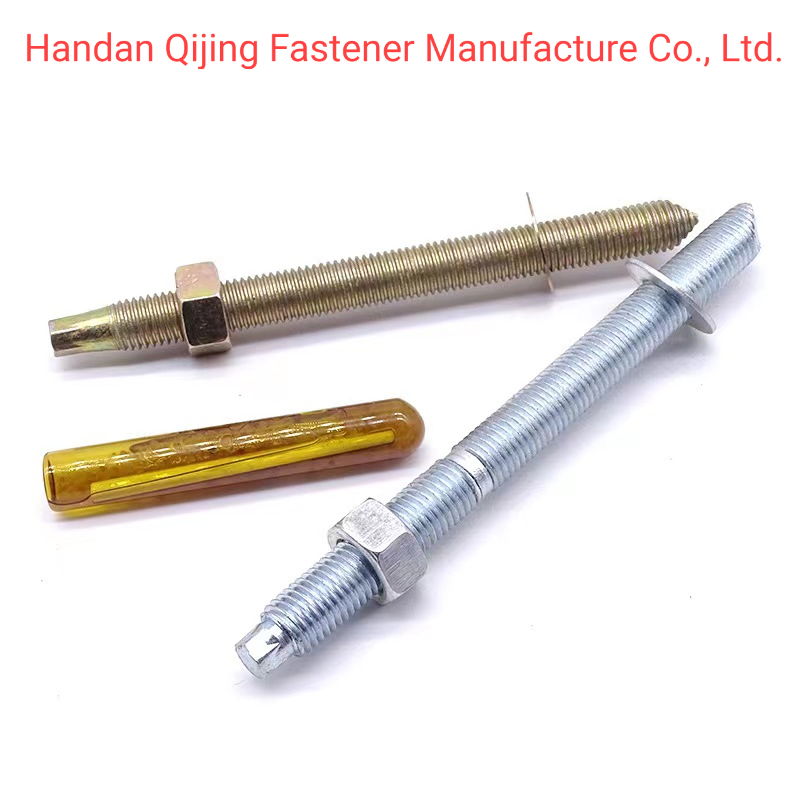 Made in China Stainless Steel/Carbon Steel M8-M30 Fix Bolt/Shield Anchor Yzp, Zp Chemical Expansion Anchor Stud Bolt with Washer and Nut Anchor Clamp Anchor