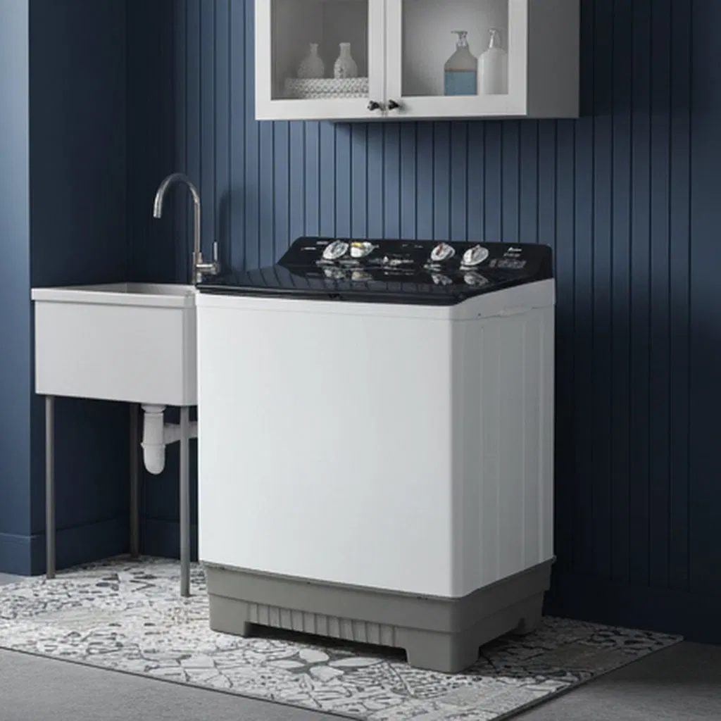 High-Capacity 19kg Twin Tub Washing Machine for Efficient Laundry