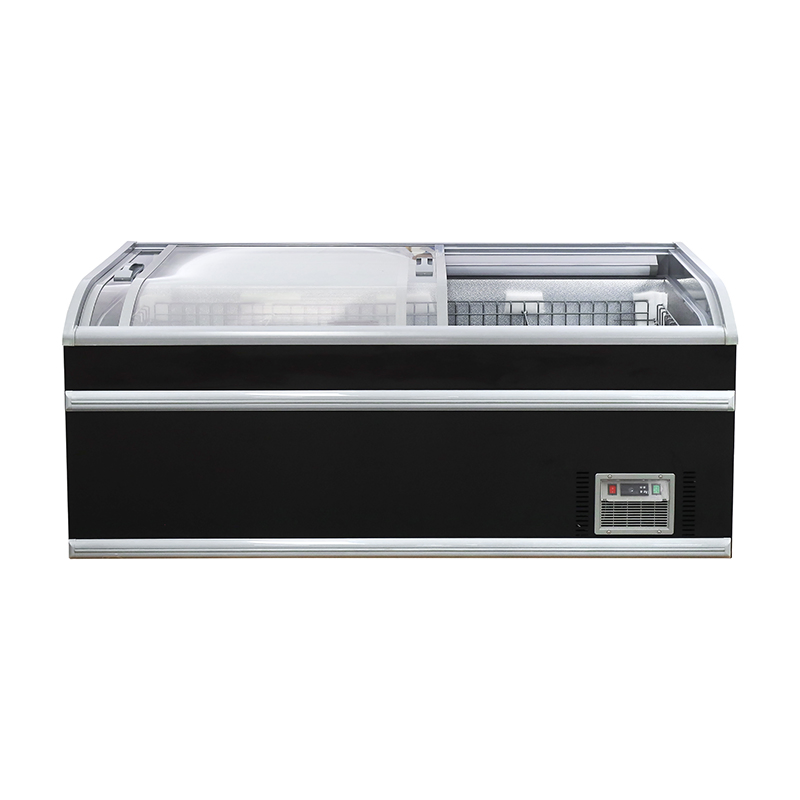 Commercial Refrigerator Top Sliding Open Auto Defrost Fridge Chest Island Deep Freezer