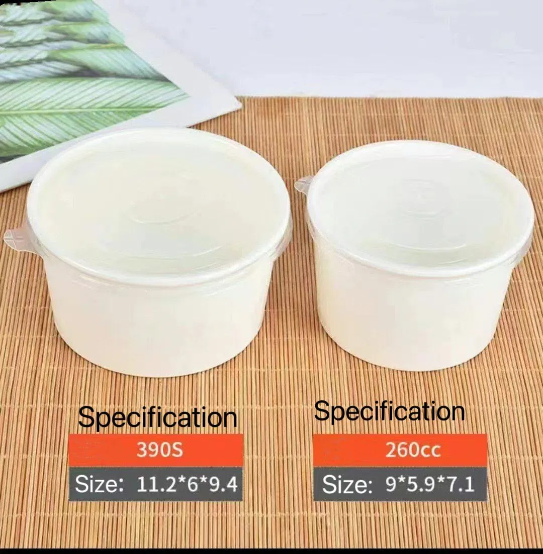 Chinese Water-Proof Take Away Paper Food Container for Fruit Vegetable Salad