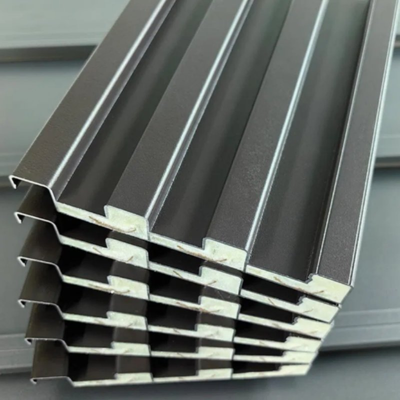 Aluminum Corrugated Roof Sandwich Board Exterior Profile Aluminum Thermal Insulation PU Wall Panel Roofing Tile