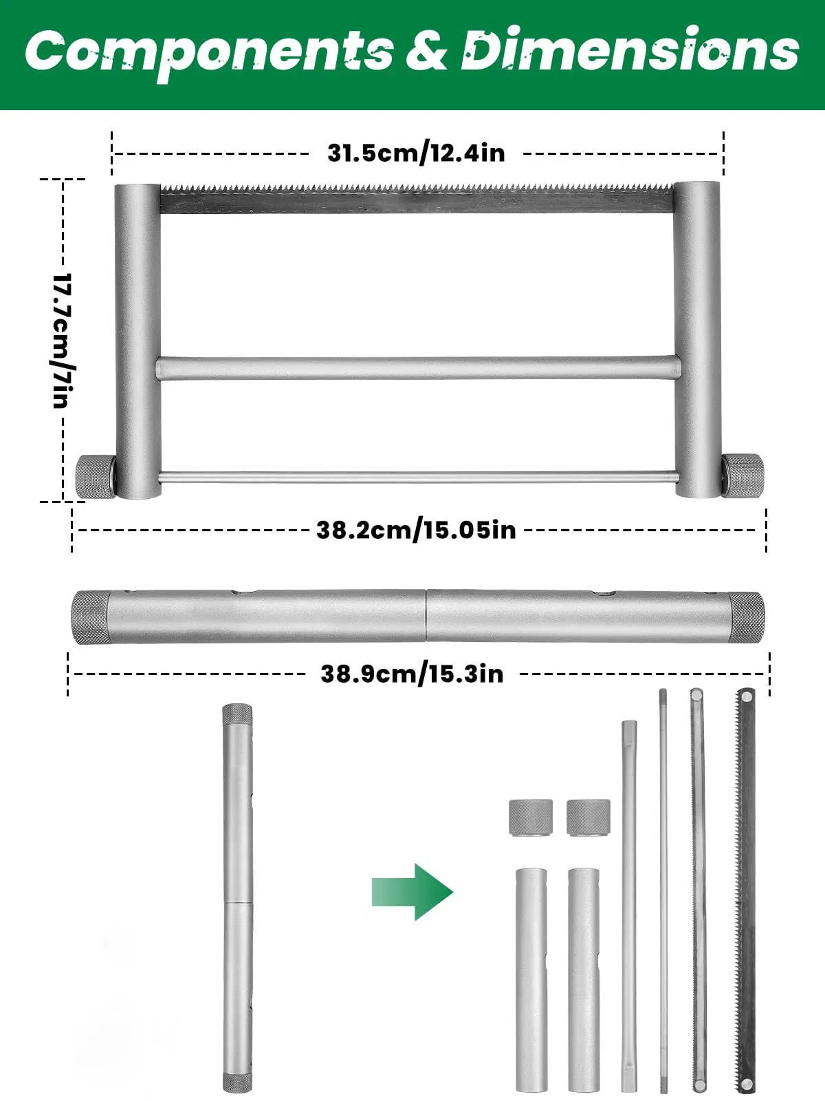 1 PCS High Speed Steel Folding Hand Saw Outdoor Survival Tools, Portable Folding Wood Saw