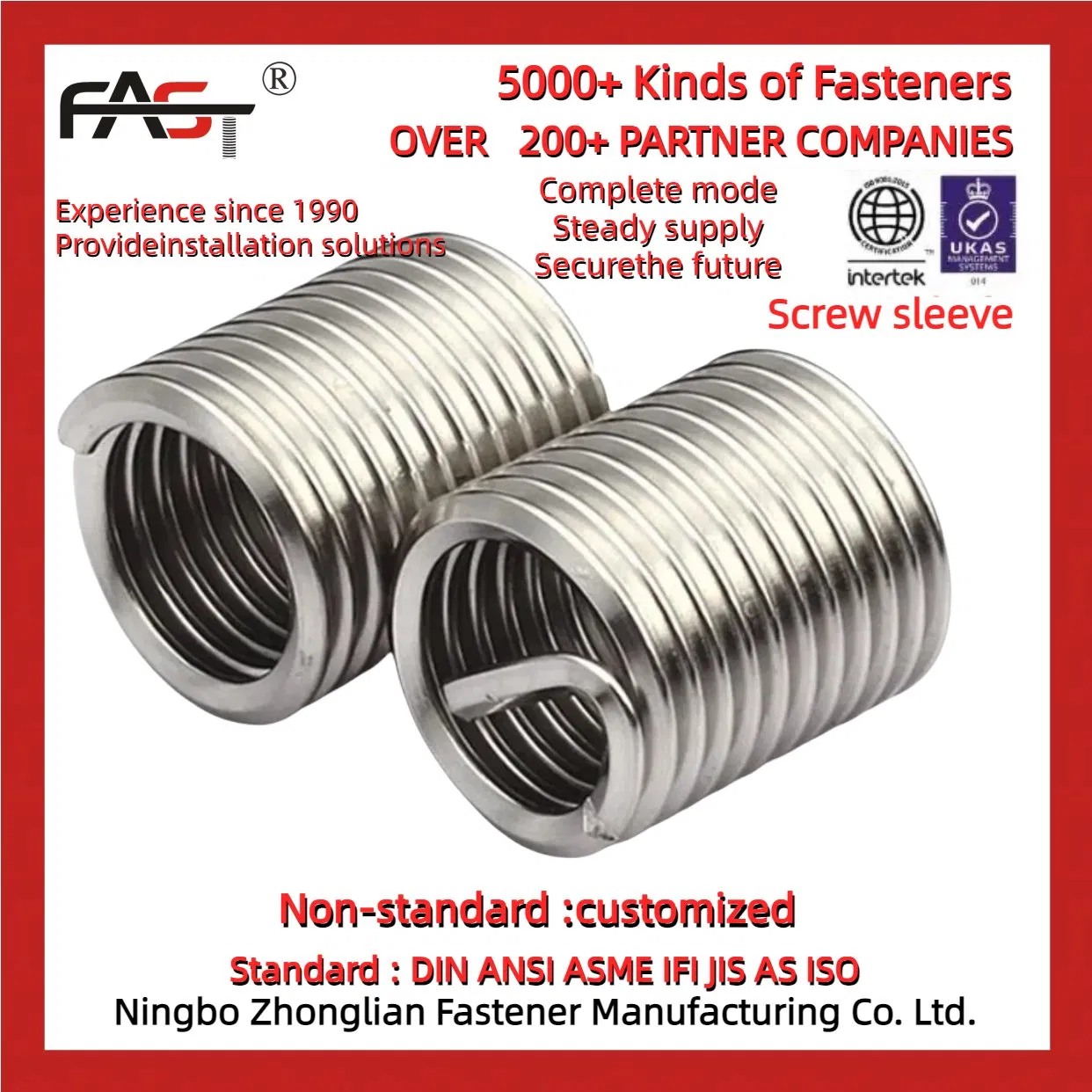 Stainless Steel Screw Sleeve - Resistant to Corrosion