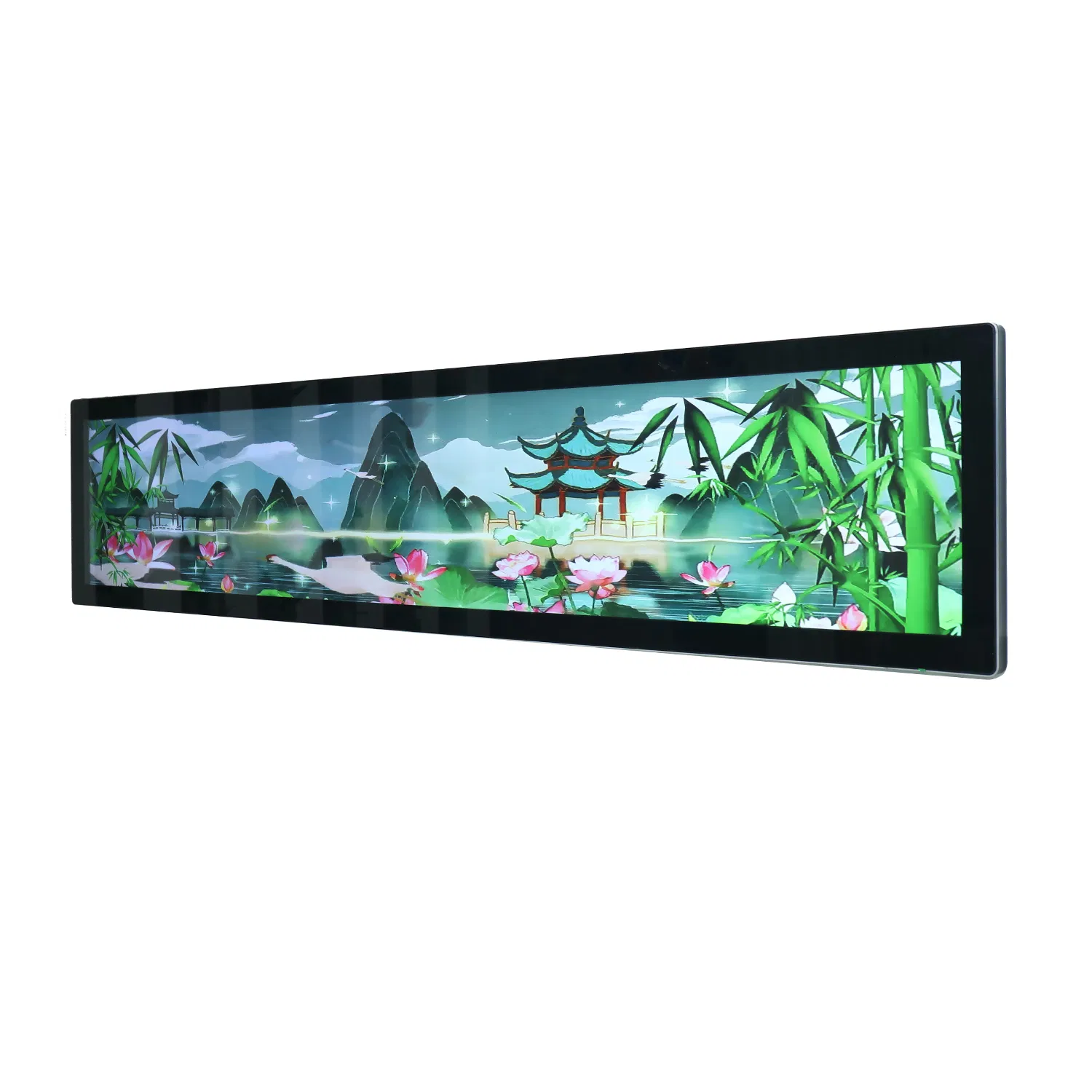 Ultra Wide Digital Signage and Display LCD Display Slim Body Signage WiFi Stretched Bar Display Monitor Advertising Screen