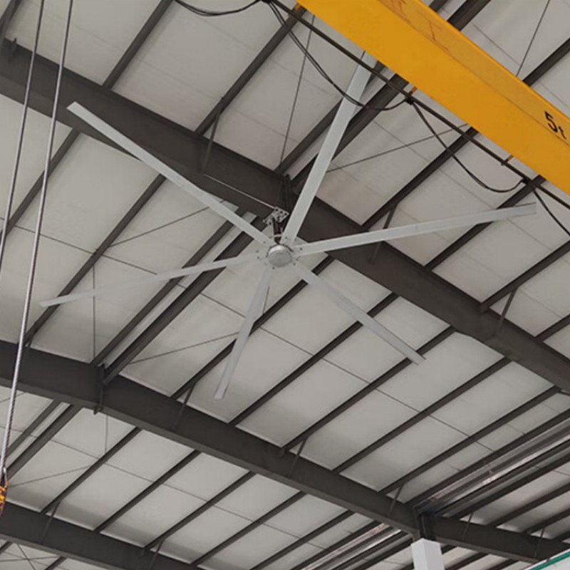 DC Ventilation System Fan Electrical Fan Large Air Volume Ceiling Fan Energy Saving Industrial Rail Equipped Ceiling Fan