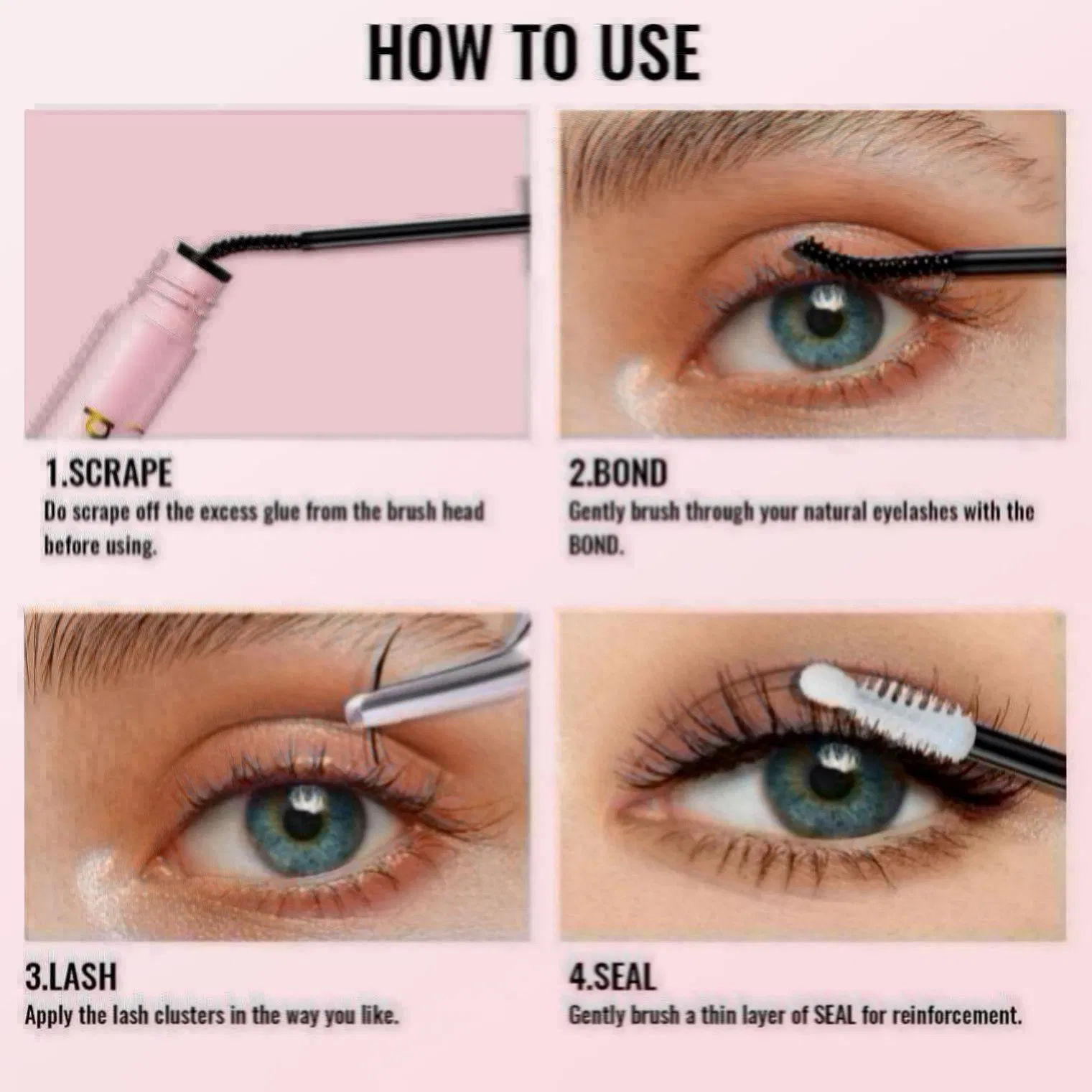 Professional Waterproof Eyelash Glue with 2-in-1 Sealant Formula