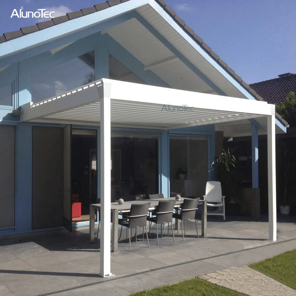2020 Hot Sale Waterproof Retractable Aluminium Pergola with LED