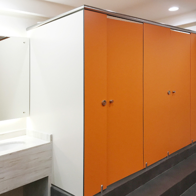 Durable HPL Compact Laminate Phenolic Board Toilet Partition for High School