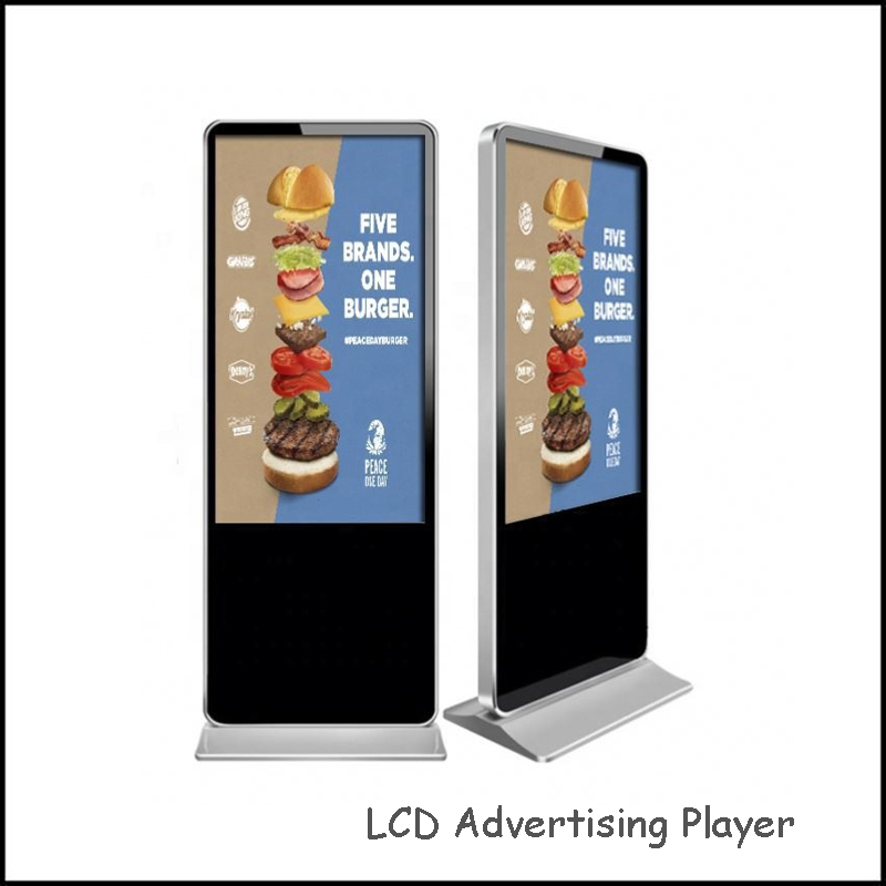 55-дюймовый сенсорный киоск для рекламы с 4G и Wi-Fi