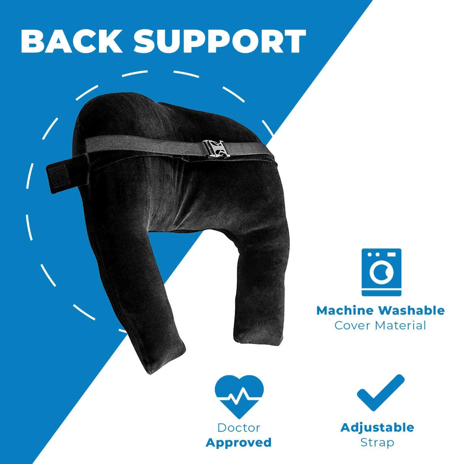 Custom Logo Massage Roller Stick Booty Butt Back Support 5PCS Pillow Set Shapewear Post Surgical Recovery Bbl Pillow with Bag