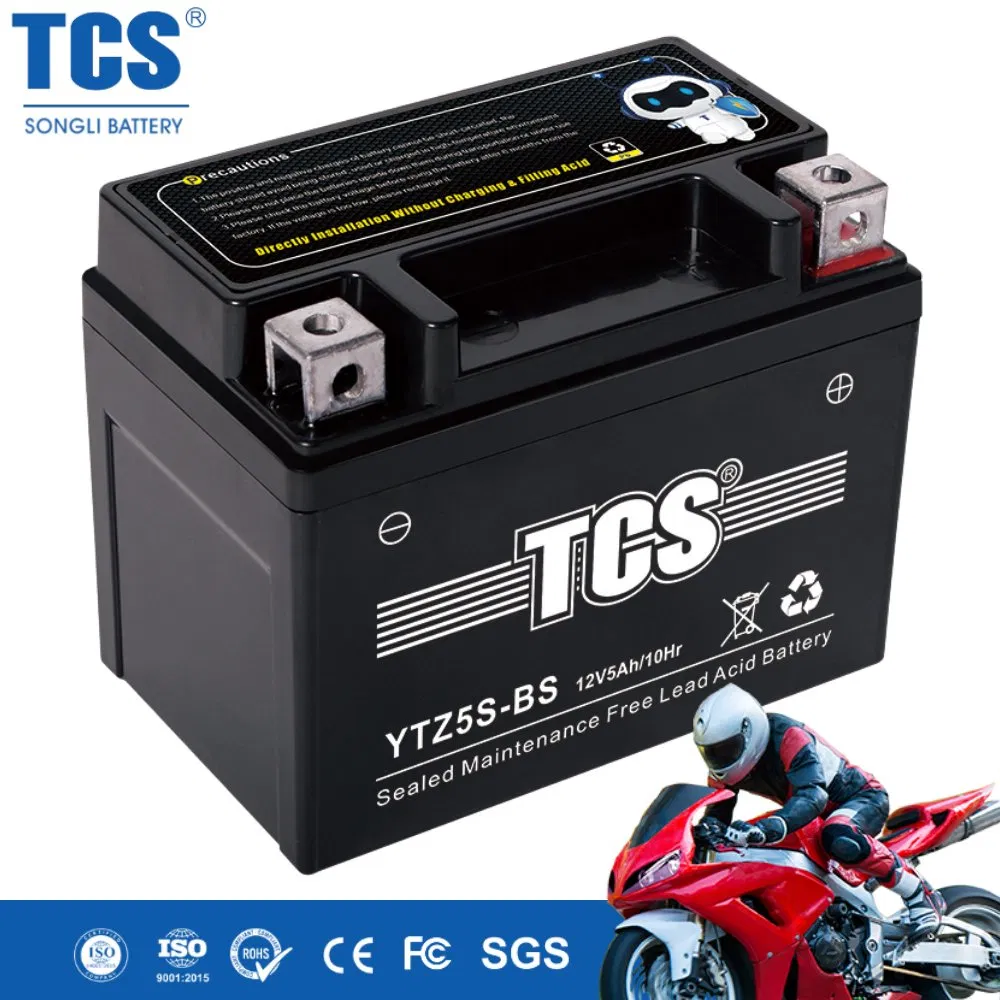 Аккумулятор мотоциклетный TCS YTZ5S-BS, 12В 4.5Ач