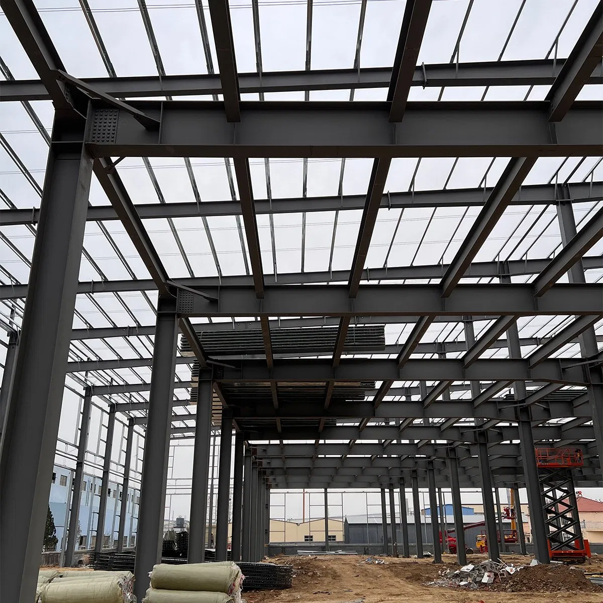Build Steel Workshop Engineered High Rise Large Span Proof Prefab Steel Structure Warehouse